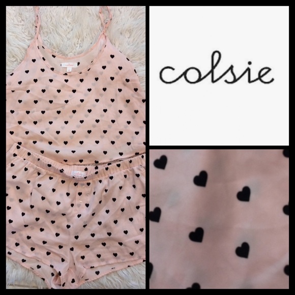 NWOT Hearts Cami Pajama Set - Picture 4 of 8